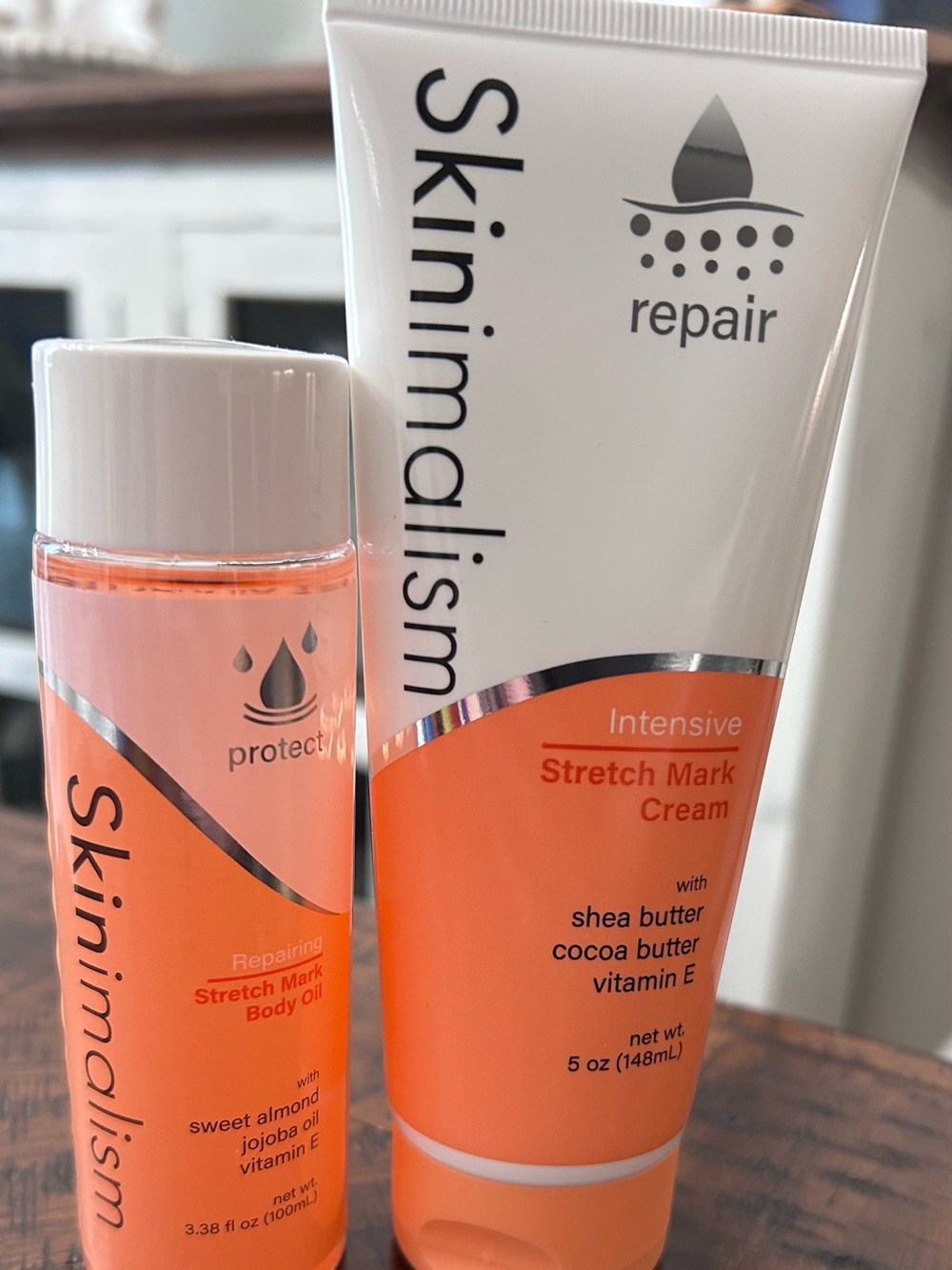 Skinimalism Intensive Stretch Mark Cream & Repairing Body Oil Set - NWT